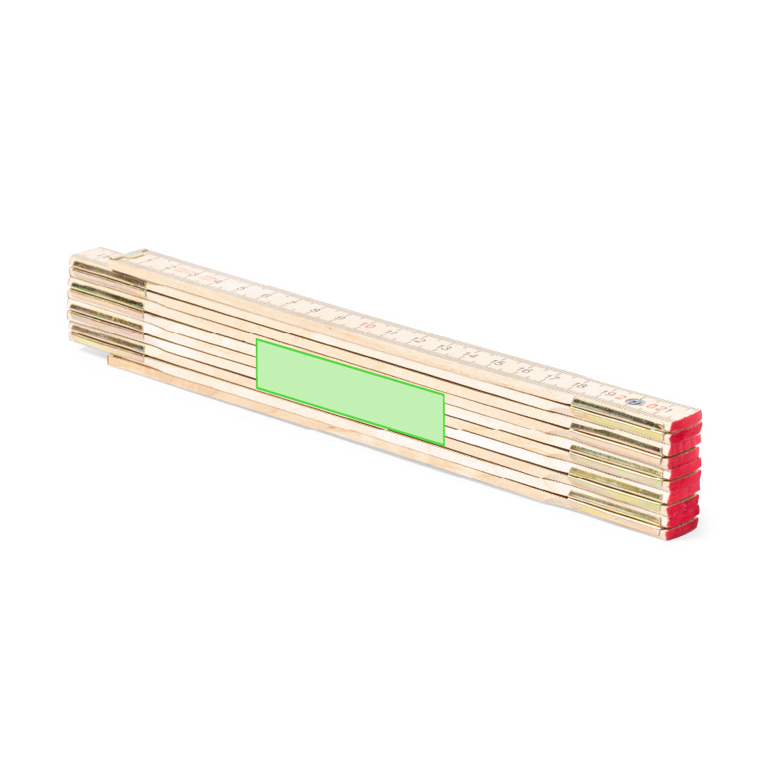 Medil Wooden Carpenter's Ruler – Durable and Practical Measuring Tool