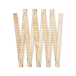 Medil Wooden Carpenter's Ruler – Durable and Practical Measuring Tool