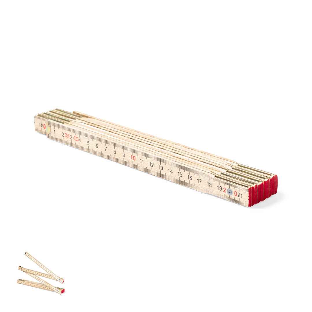 Medil Wooden Carpenter's Ruler – Durable and Practical Measuring Tool