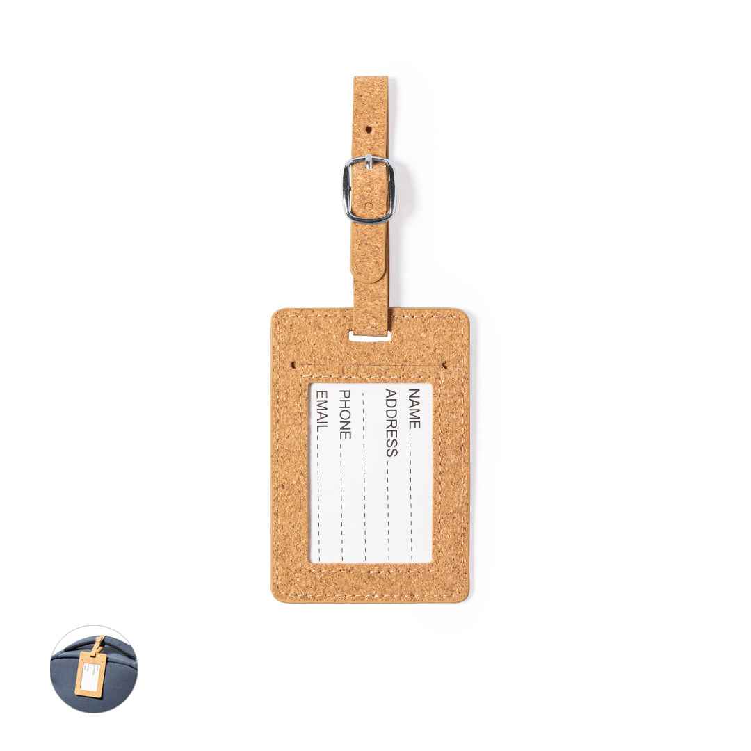 Dastin Cork Luggage Tag – Natural and Sustainable Travel Accessory