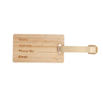 Elwes Bamboo Luggage Tag – Sustainable Travel Accessory