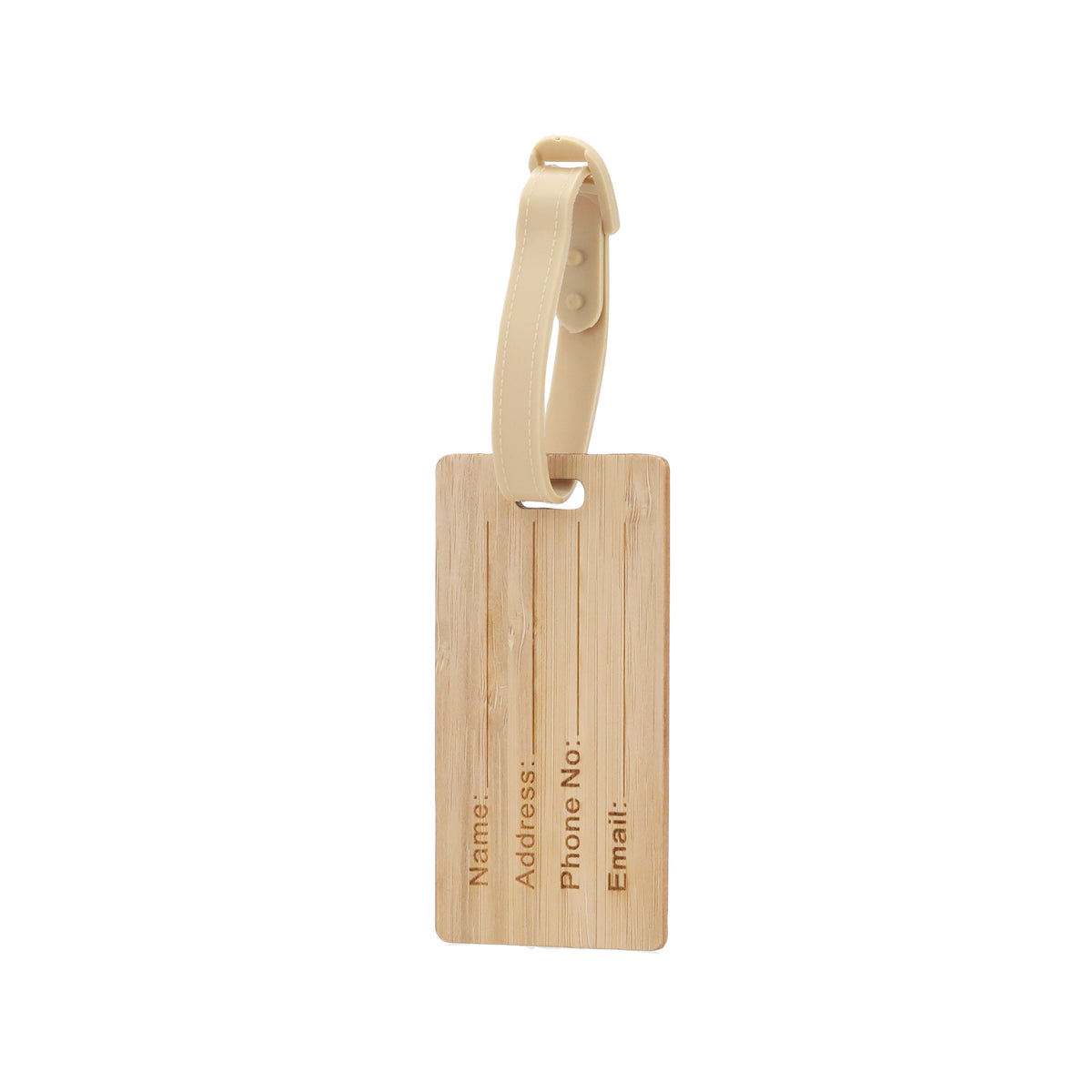 Elwes Bamboo Luggage Tag – Sustainable Travel Accessory