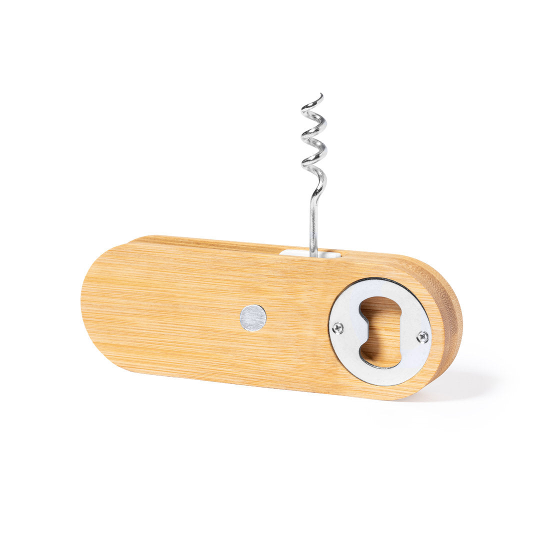 Perring Magnetic Corkscrew Opener – Sustainable Bamboo Design