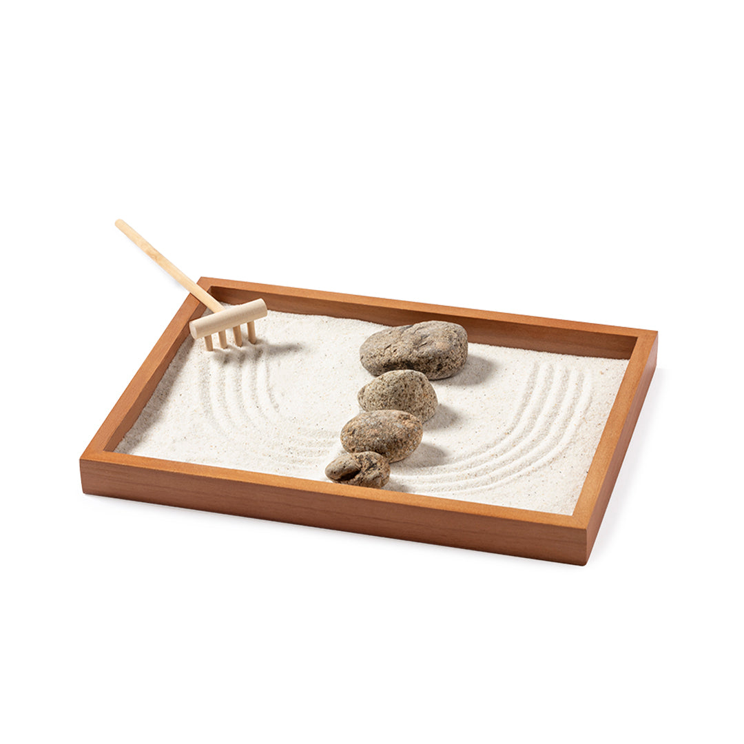 Azumy Mini Zen Garden – Natural Wooden Relaxation Set