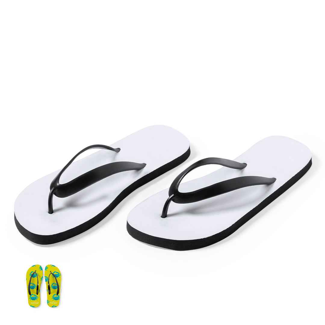 Badrak Custom Sublimation Flip Flops - Durable and Personalised Footwear for Irish Businesses