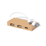 Hasgar USB Hub - Sustainable 2.0 USB Hub with Type-C and USB Ports