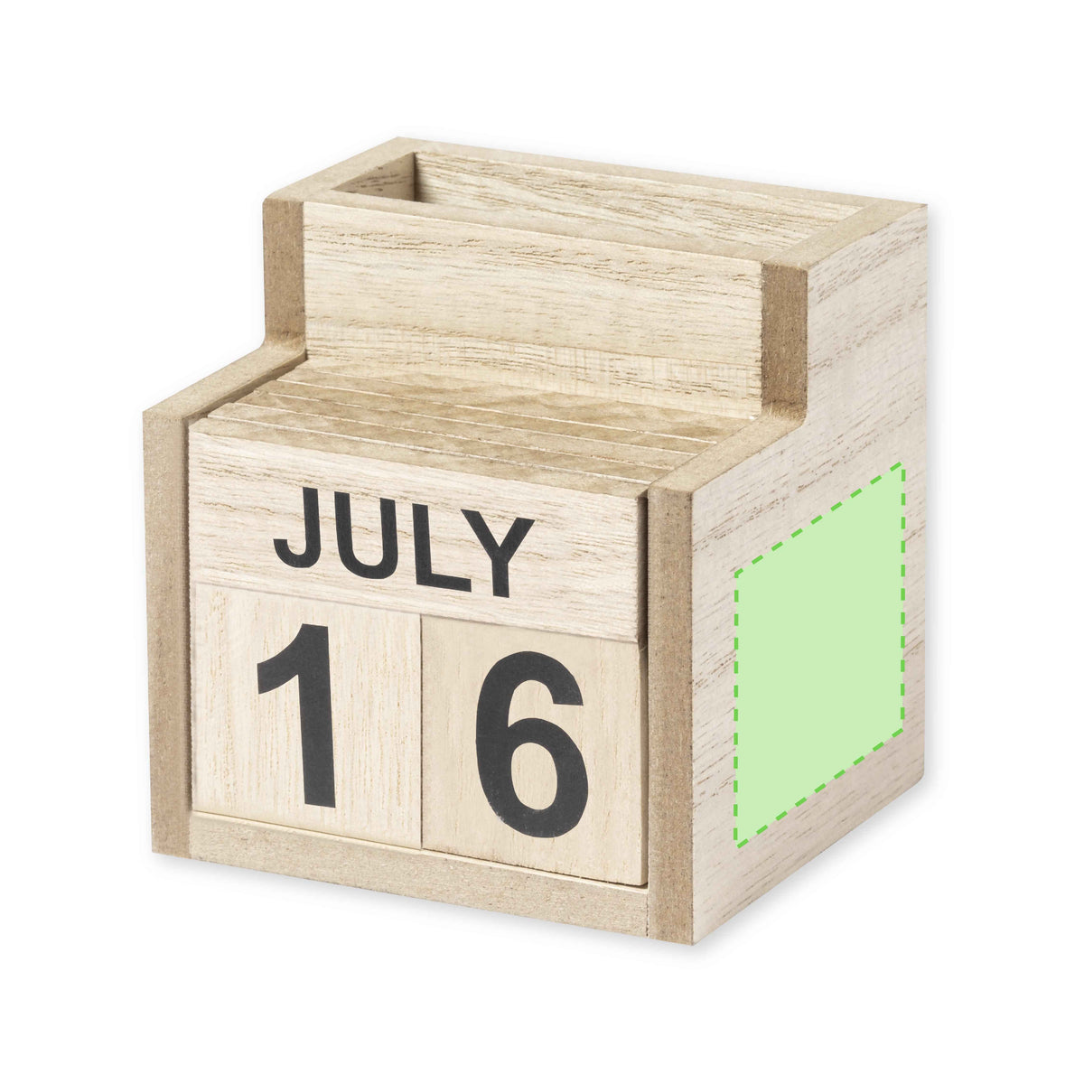 Laorek Pen Holder with Perpetual Calendar - Sustainable Office Accessory