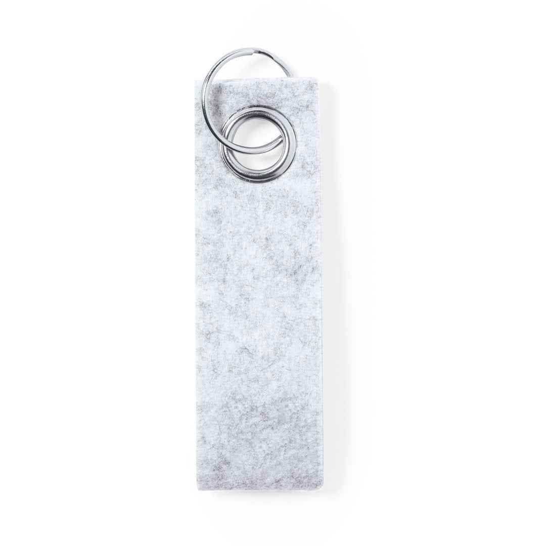 Triax Keyring – Eco-Friendly Felt RPET Keyring with Metal Eyelet