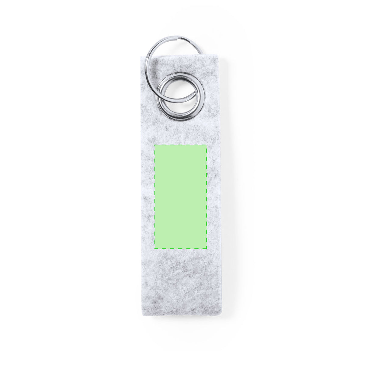 Triax Keyring – Eco-Friendly Felt RPET Keyring with Metal Eyelet