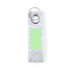 Triax Keyring – Eco-Friendly Felt RPET Keyring with Metal Eyelet
