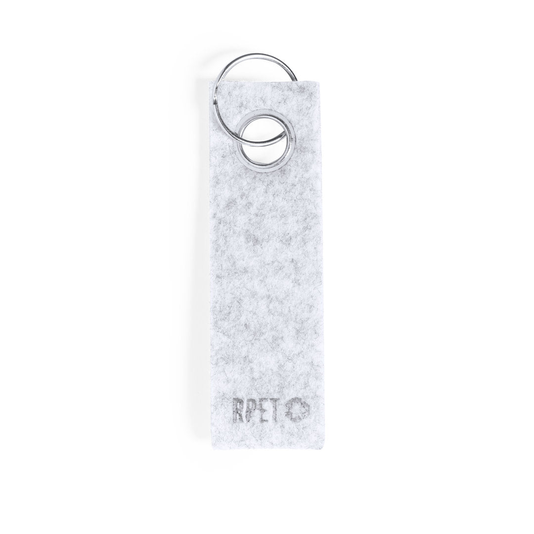 Triax Keyring – Eco-Friendly Felt RPET Keyring with Metal Eyelet