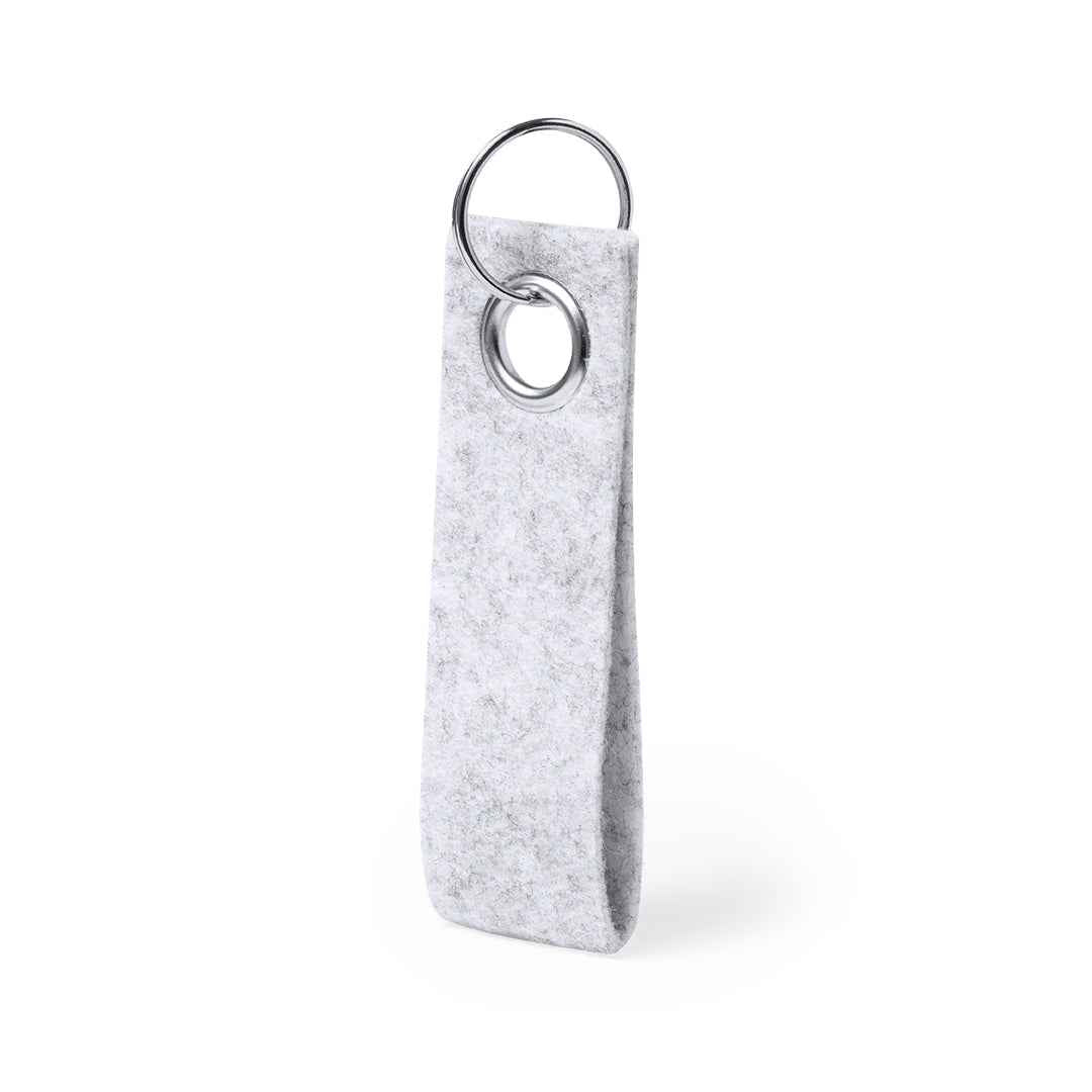 Triax Keyring – Eco-Friendly Felt RPET Keyring with Metal Eyelet