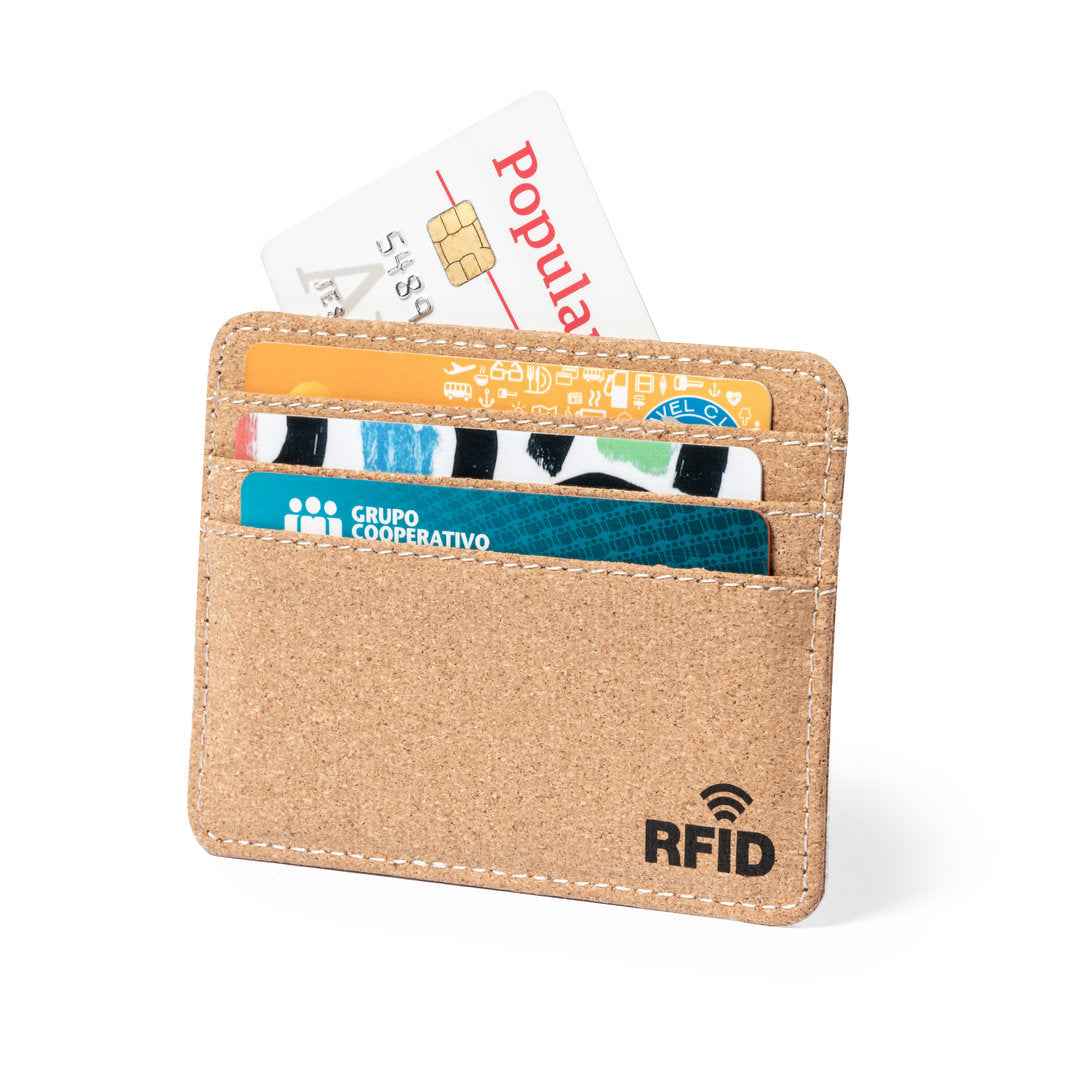 Reylox Card Holder – Elegant Natural Cork RFID Secure Holder