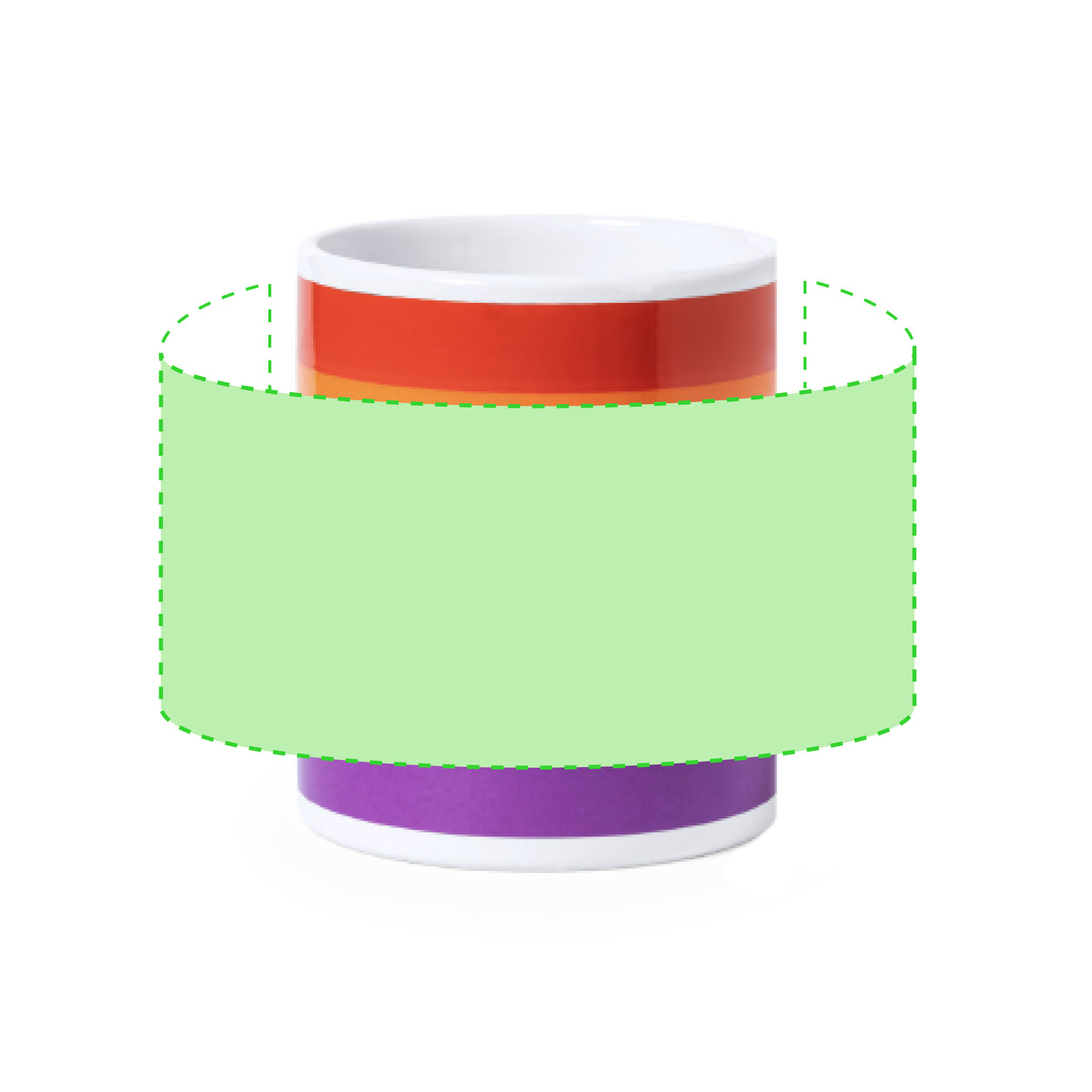 Mercurik Ceramic Mug - Custom Rainbow Mug for Irish Businesses