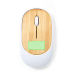 Diguan Wireless Optical Mouse with Bamboo Surface - Sustainable Tech Accessory
