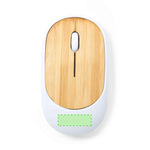 Diguan Wireless Optical Mouse with Bamboo Surface - Sustainable Tech Accessory
