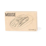 Diguan Wireless Optical Mouse with Bamboo Surface - Sustainable Tech Accessory
