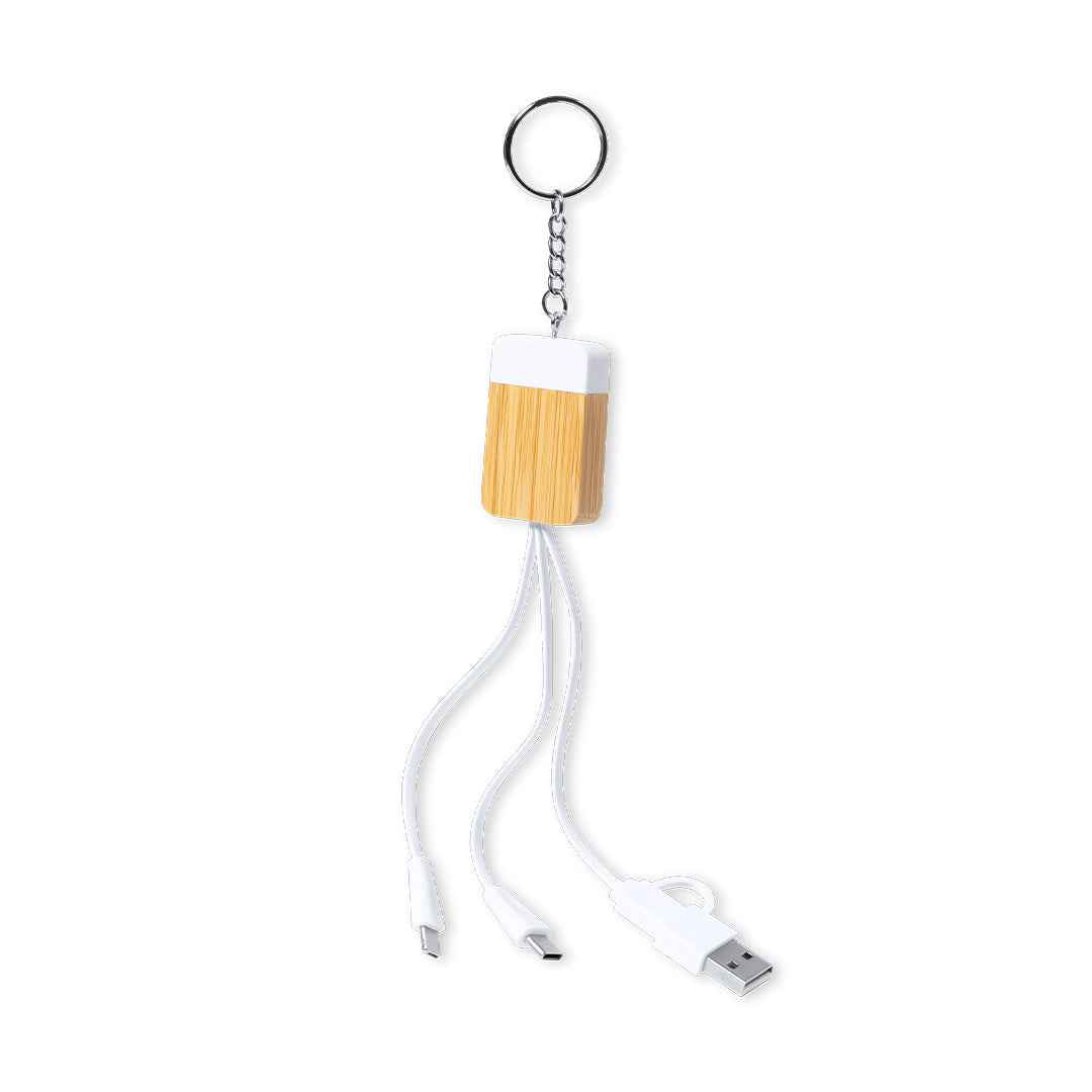 Brestin Charger Cable with Keyring – Sustainable Tech Accessory