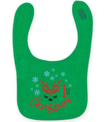 1st Christmas larkwood baby/toddler bib in kelly green