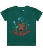 1st Christmas t-shirt in bottle green