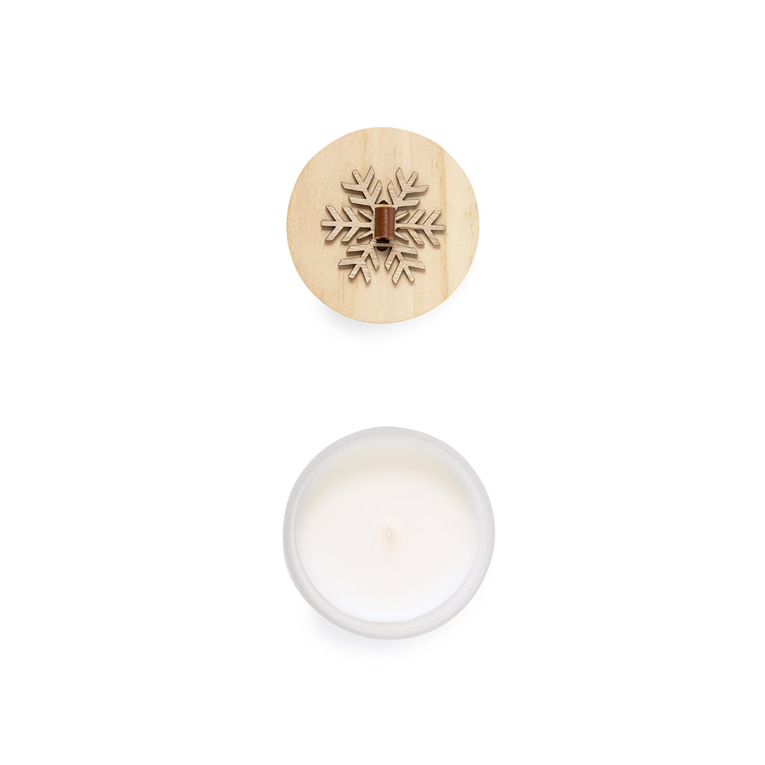 Lilnax Scented Candle – Christmas Vanilla Scent with Wooden Lid