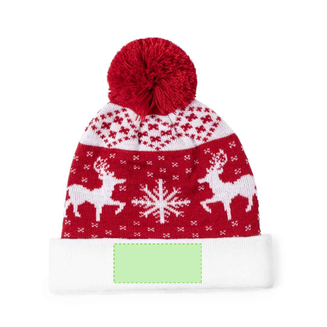 Elenix Beanie - Soft Acrylic Christmas Hat with Branding Area