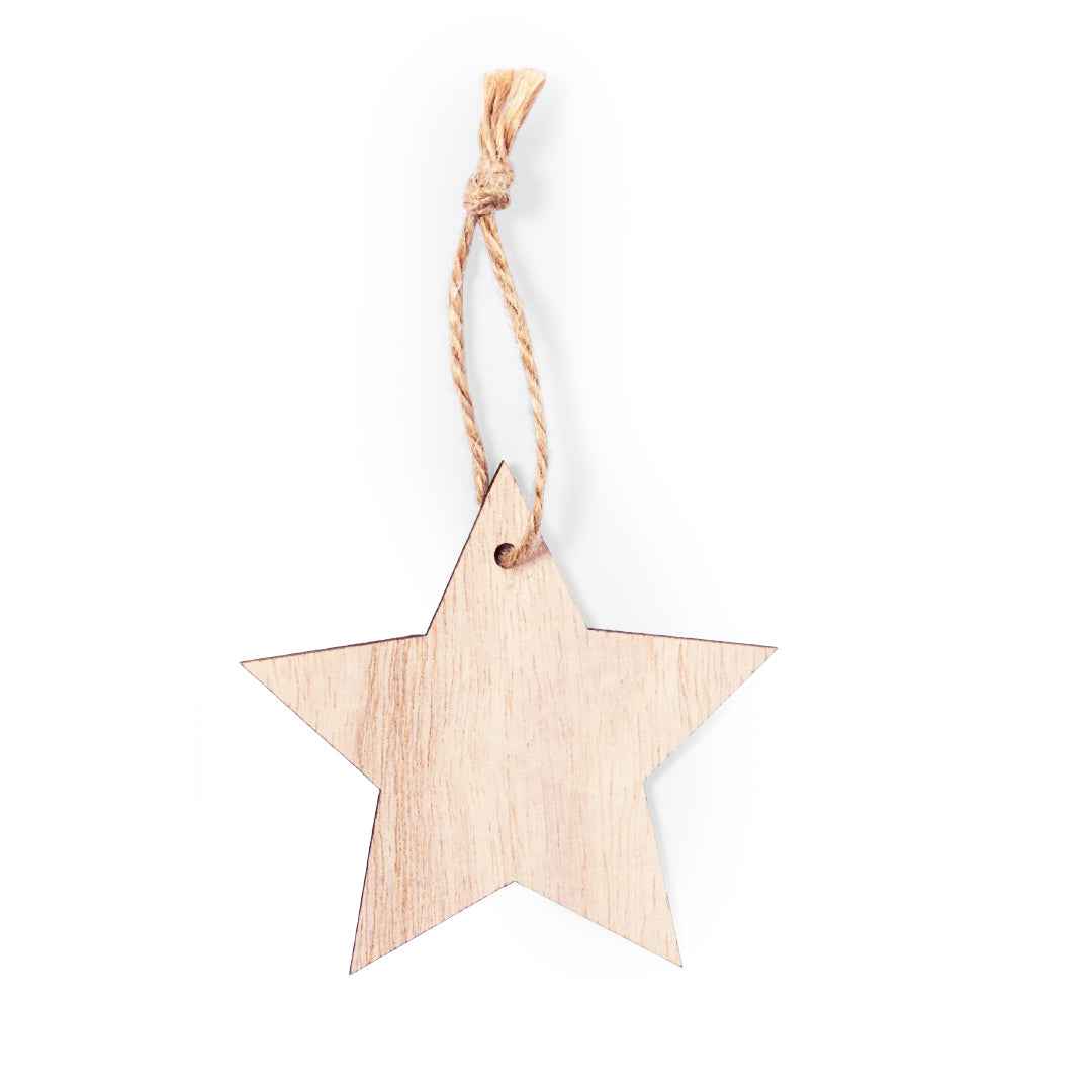 Fultom Christmas Ornament - Elegant Natural Wood Decoration