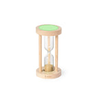 Trinket Sand Clock Timer - Durable Borosilicate Glass & Beech Wood