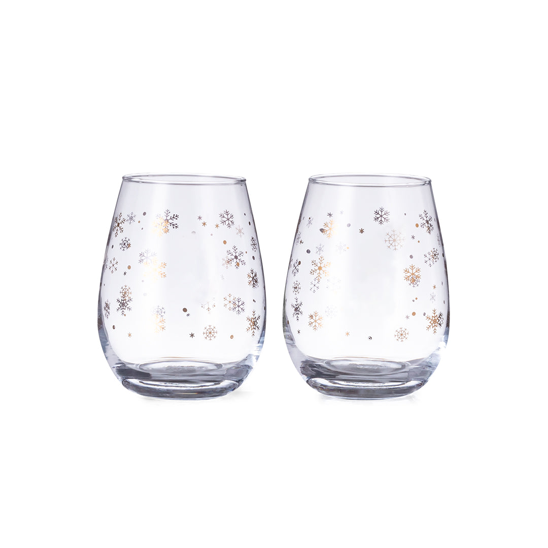 Katnis Glass Set – Elegant Snowflake Design Glassware for Businesses