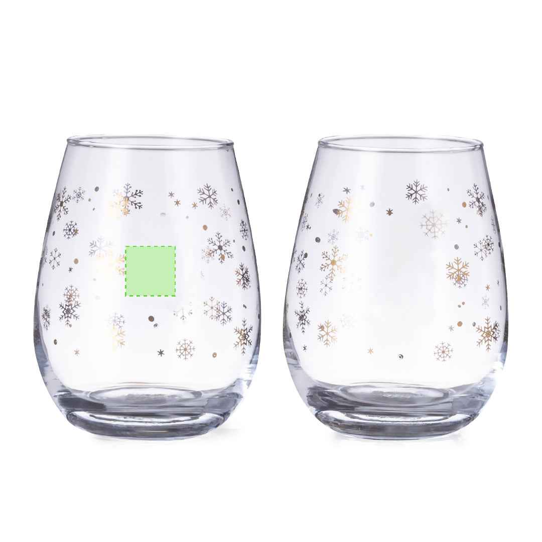 Katnis Glass Set – Elegant Snowflake Design Glassware for Businesses