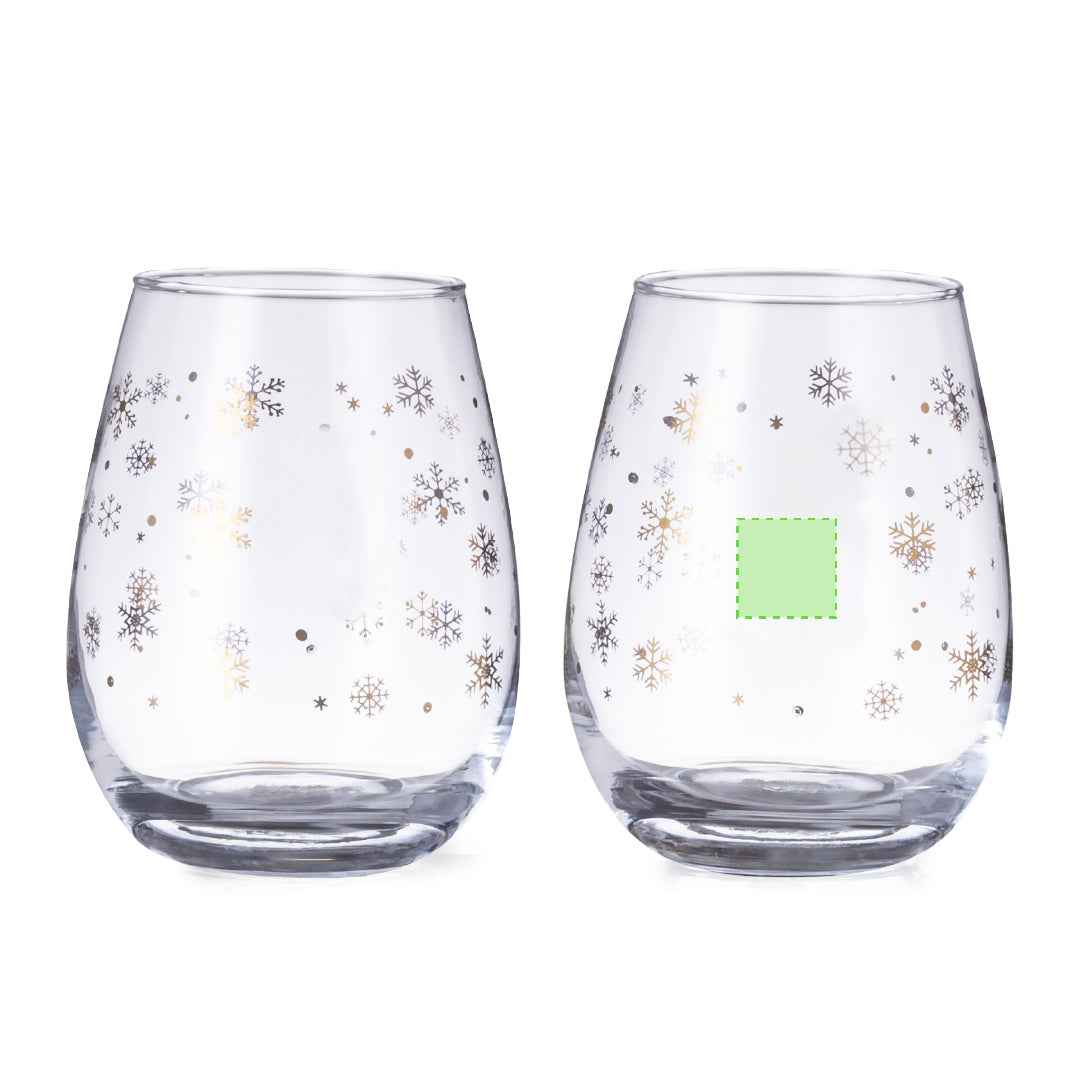 Katnis Glass Set – Elegant Snowflake Design Glassware for Businesses