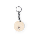 Krusty Wooden Keyring with Pine Seeds – Sustainable Promotional Gift