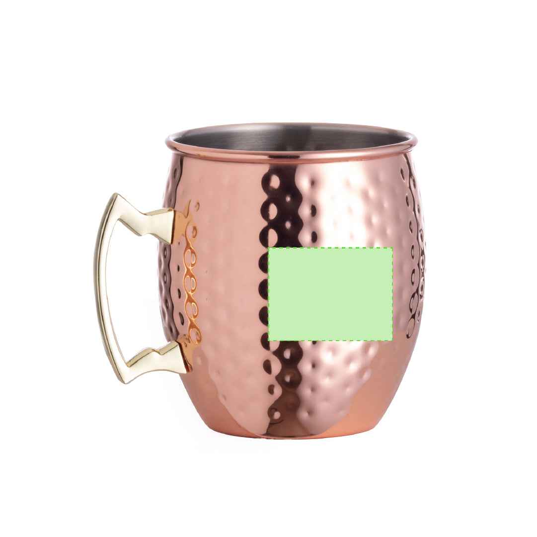 Indya Stainless Steel Mug – Elegant 500ml Copper Coated Mug for Bulk Orders