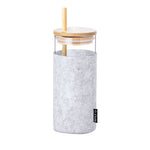 Zilber Sustainable Glass Cup - Eco-Friendly 450ml Reusable Mug