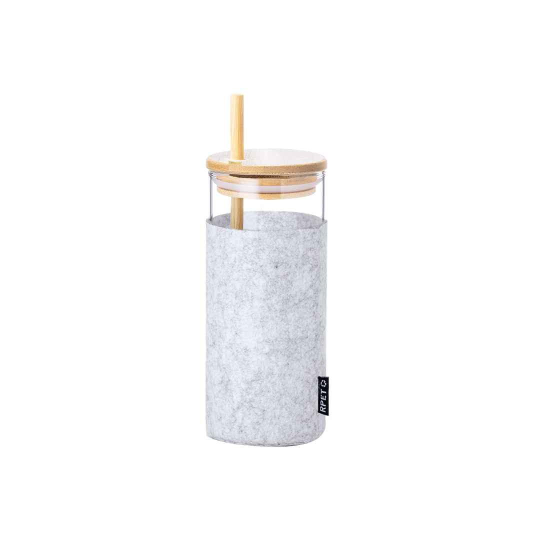 Zilber Sustainable Glass Cup - Eco-Friendly 450ml Reusable Mug