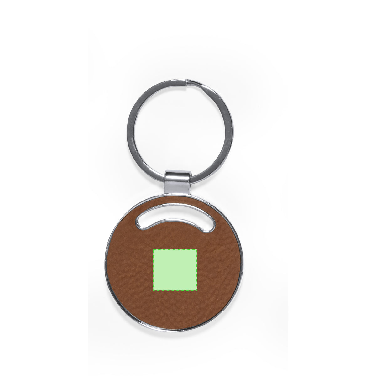 Fostel Recycled Leather Keyring – Eco-Friendly Promotional Gift