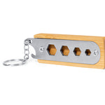Balmy Multi-Tool Key Ring – Durable Stainless Steel & Bamboo
