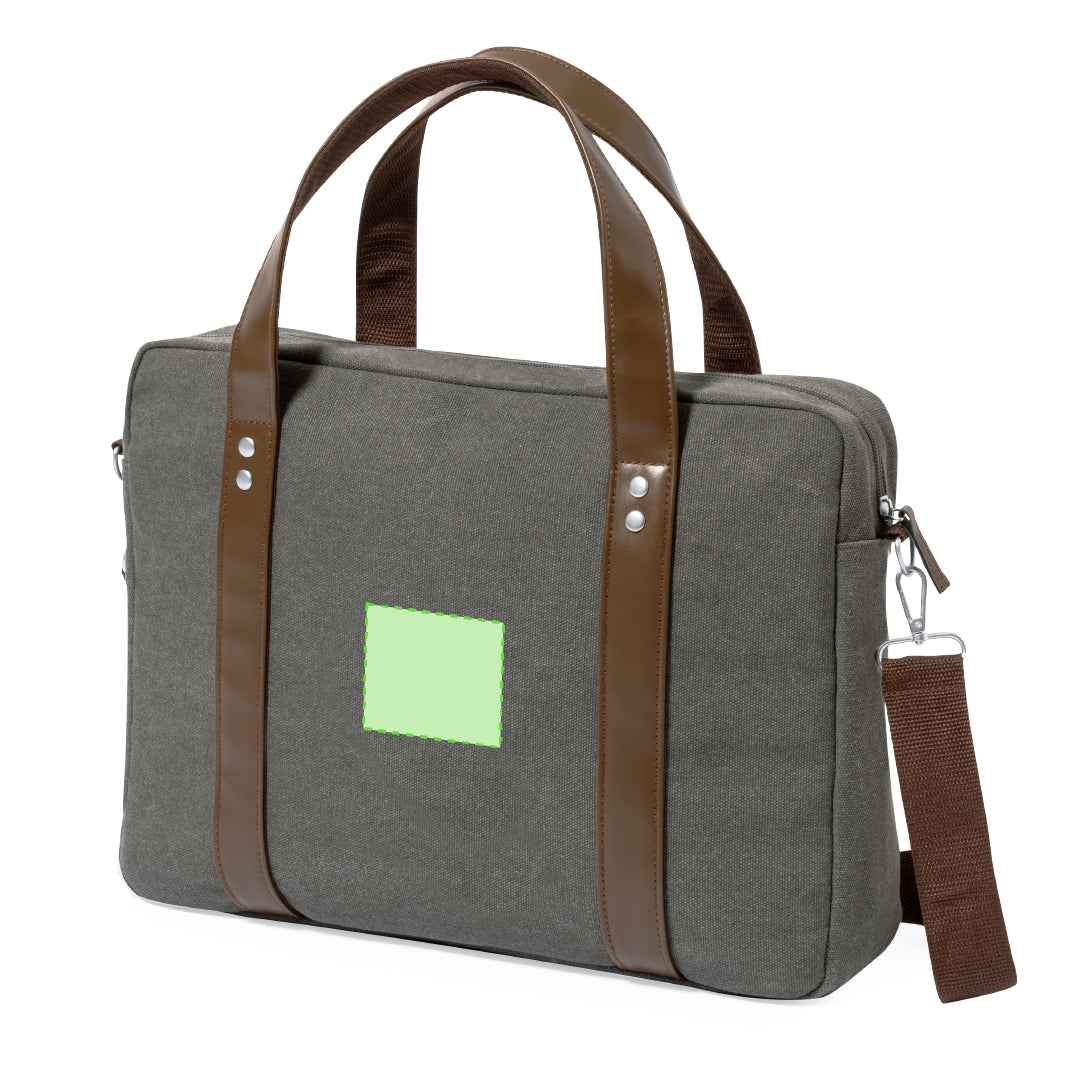 Tramez Shoulder Bag – Durable Canvas Document Holder with Laptop Compartment