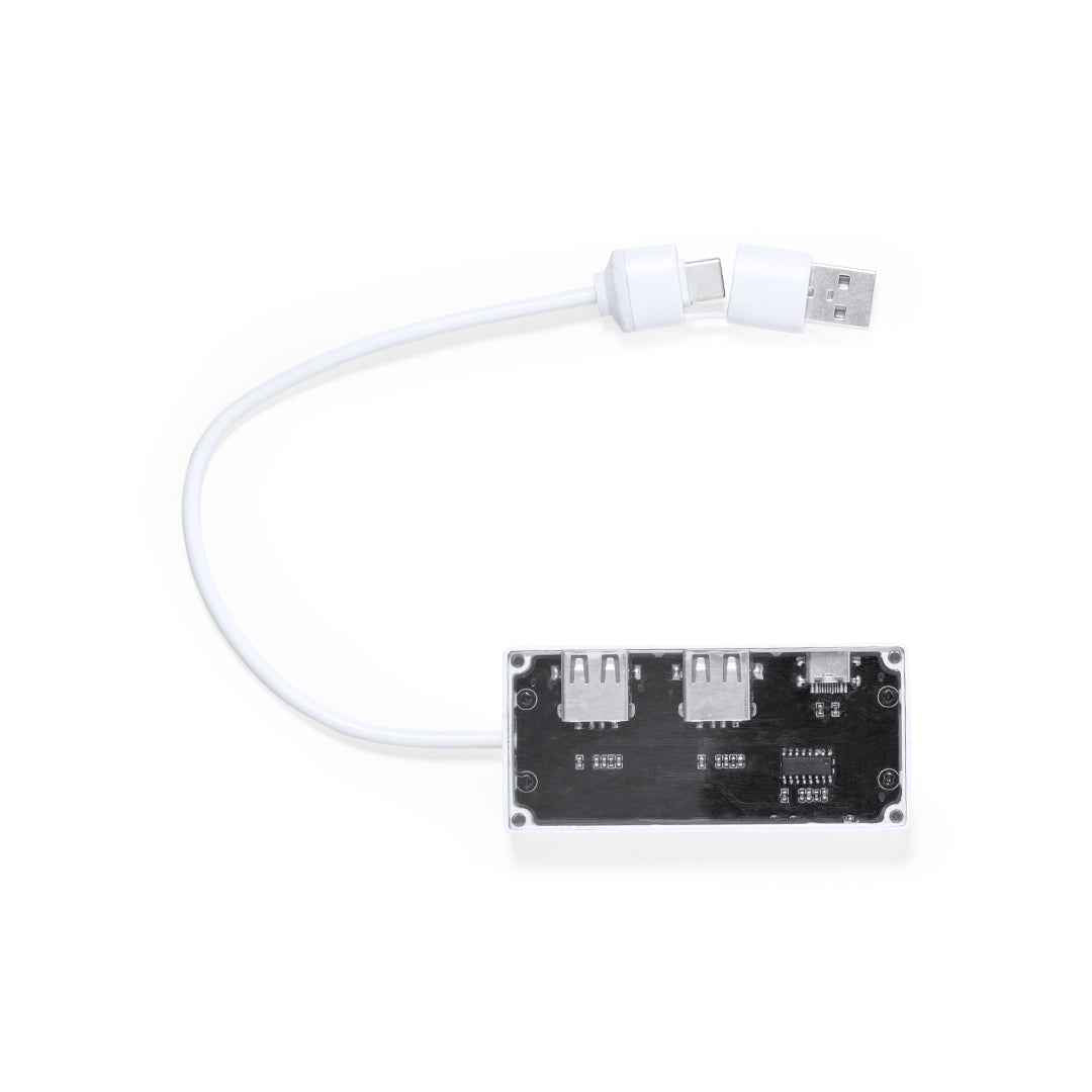 Hevan USB Hub – Multi-Port Transparent USB 2.0 Hub for Irish Businesses