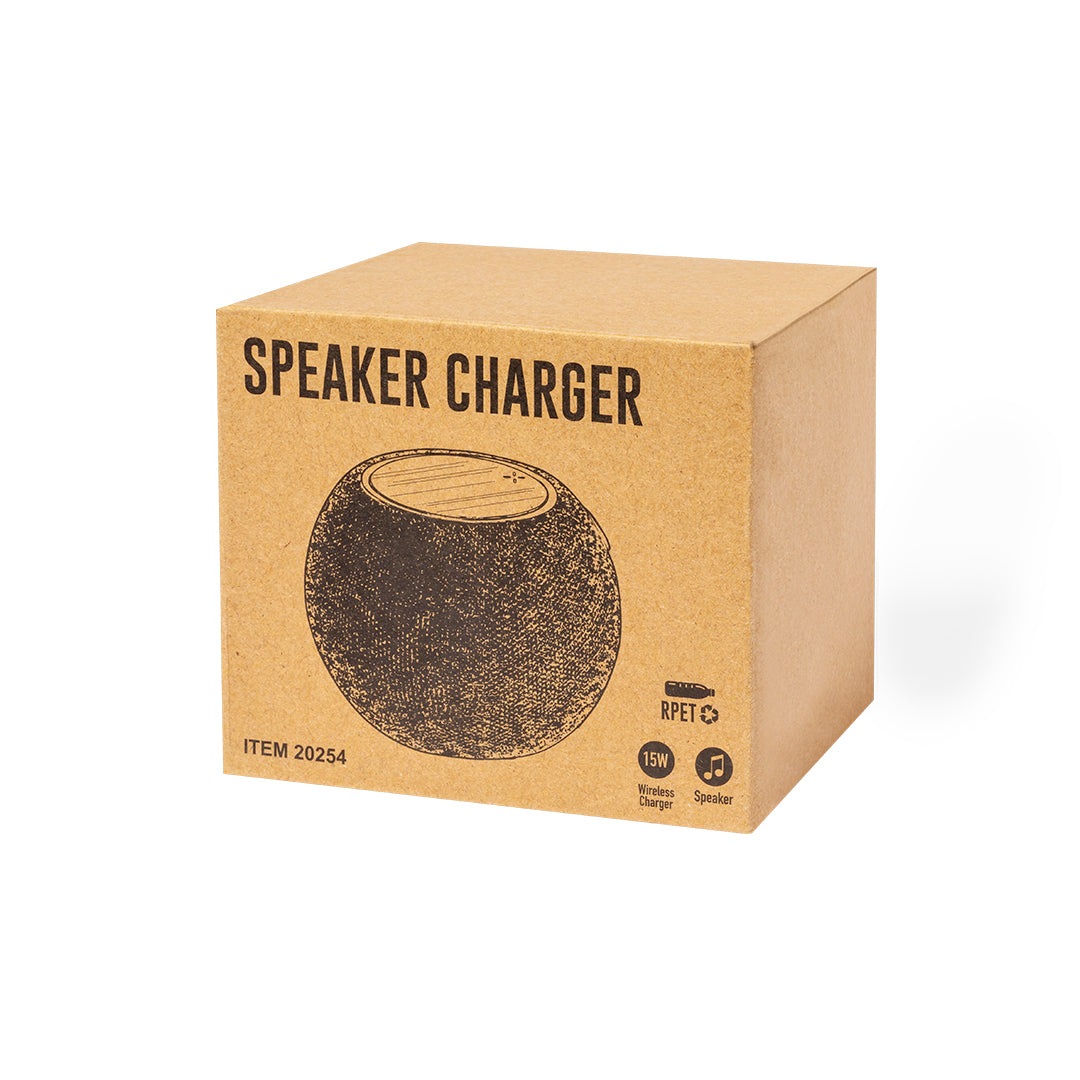 Cedric Multifunction Speaker – Sustainable Bluetooth Audio with Wireless Charging