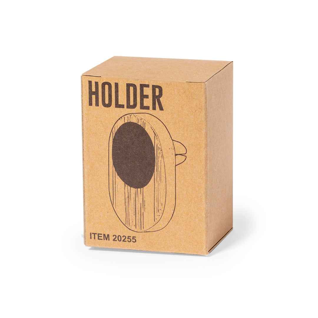 Toby Bamboo Car Grille Smartphone Holder - Eco-Friendly and Practical