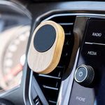 Toby Bamboo Car Grille Smartphone Holder - Eco-Friendly and Practical