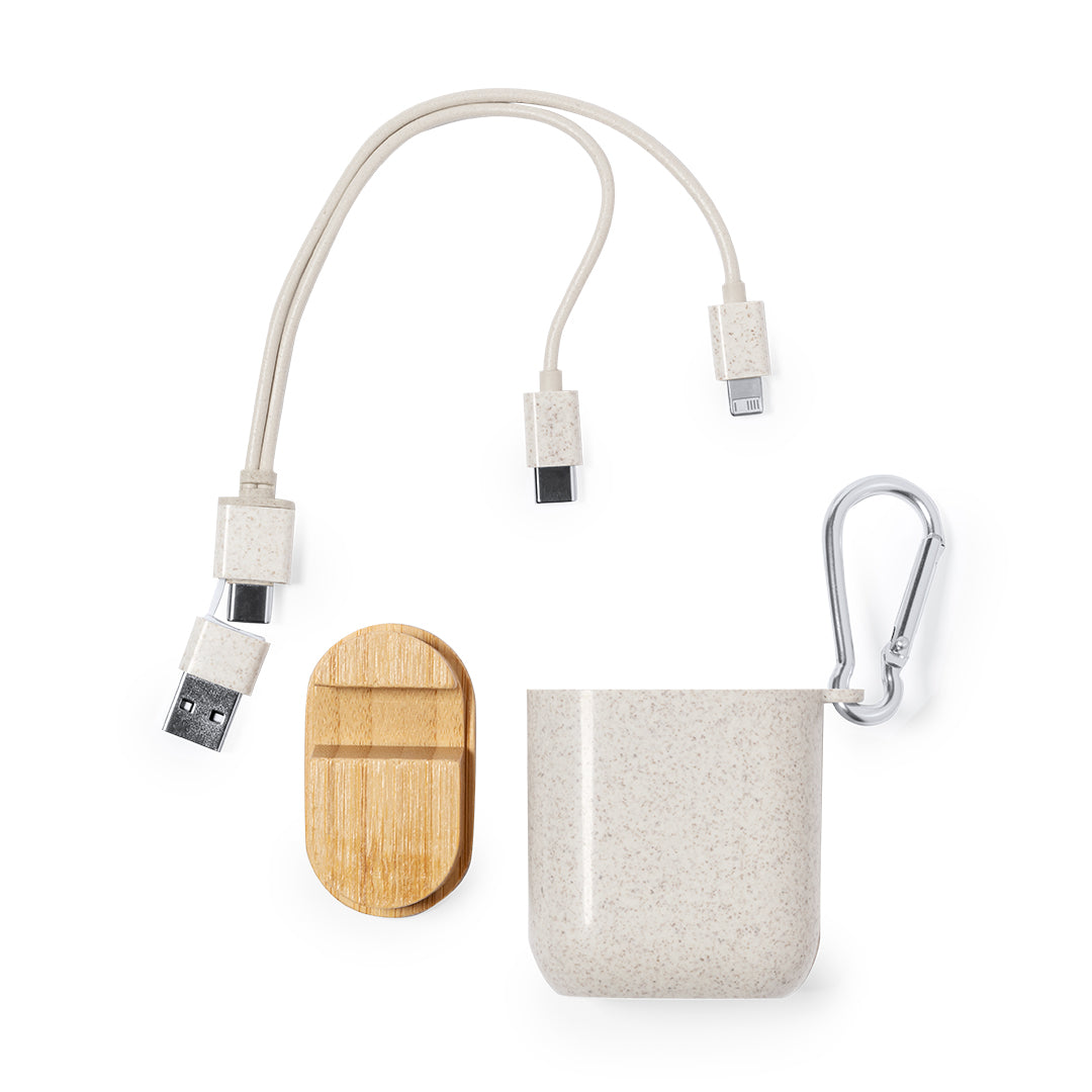 Brayce Wheat Straw Charger Cable – Sustainable, Multi-Device Charging Solution