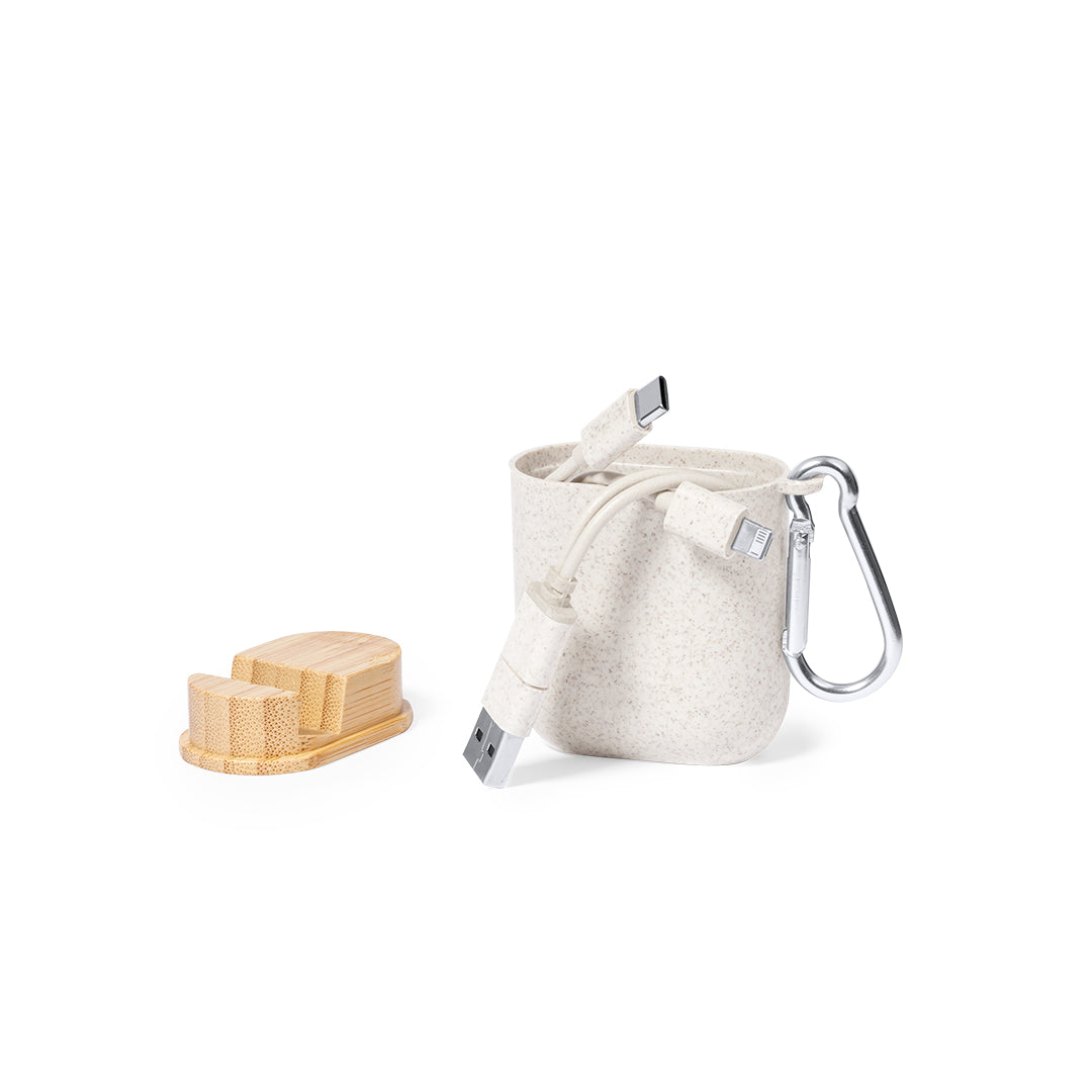 Brayce Wheat Straw Charger Cable – Sustainable, Multi-Device Charging Solution