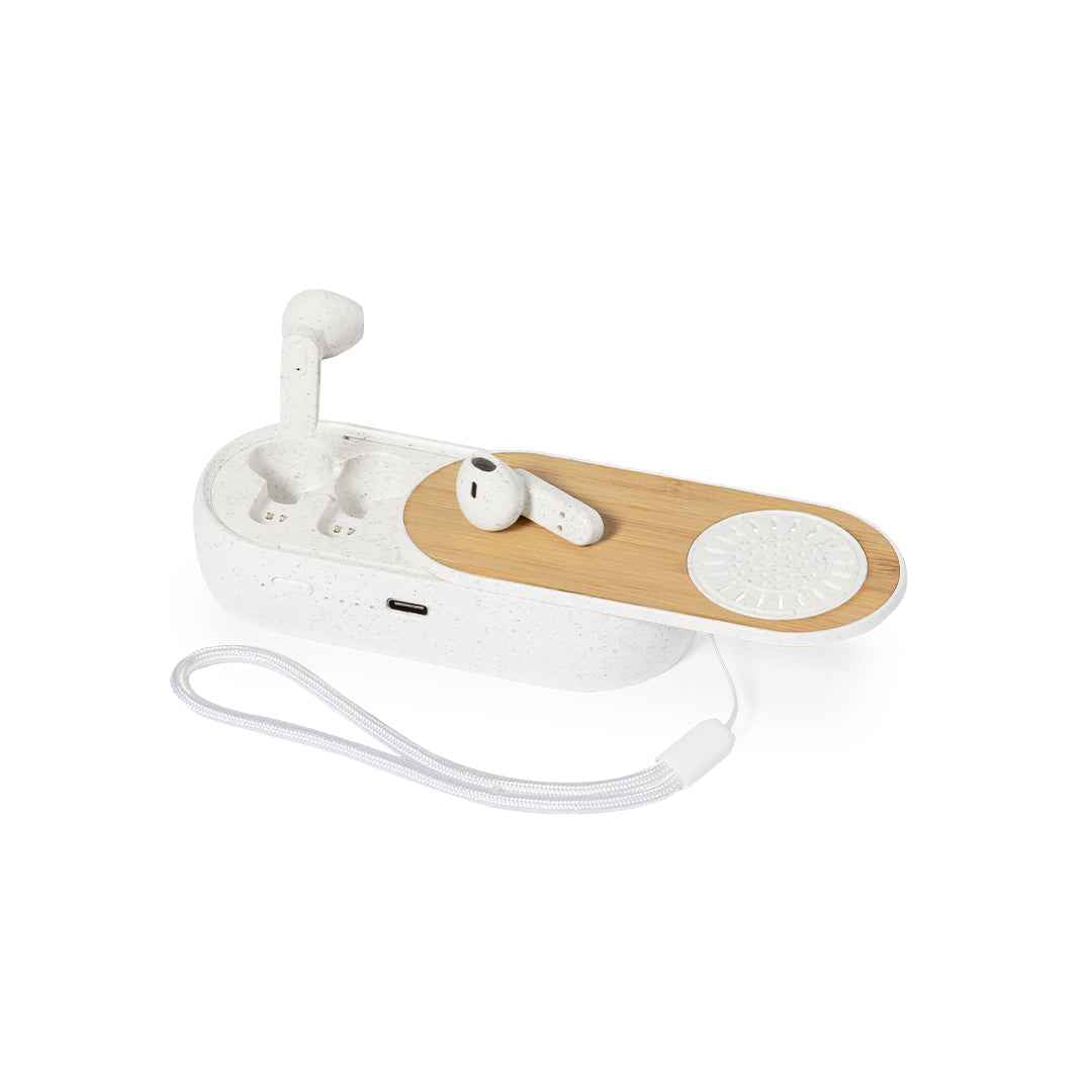 Gissel Bamboo Bluetooth Speaker Earphones – Sustainable Audio Solution