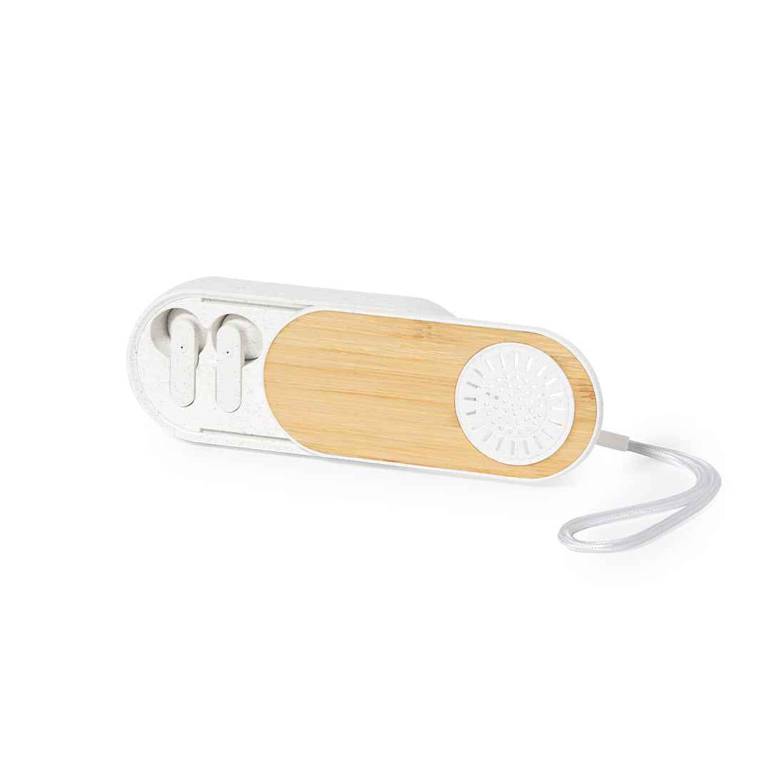 Gissel Bamboo Bluetooth Speaker Earphones – Sustainable Audio Solution
