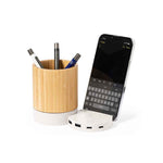 Birwen Multifunctional Pen Holder - Bamboo & Wheat Straw 4-in-1 Wireless Charger