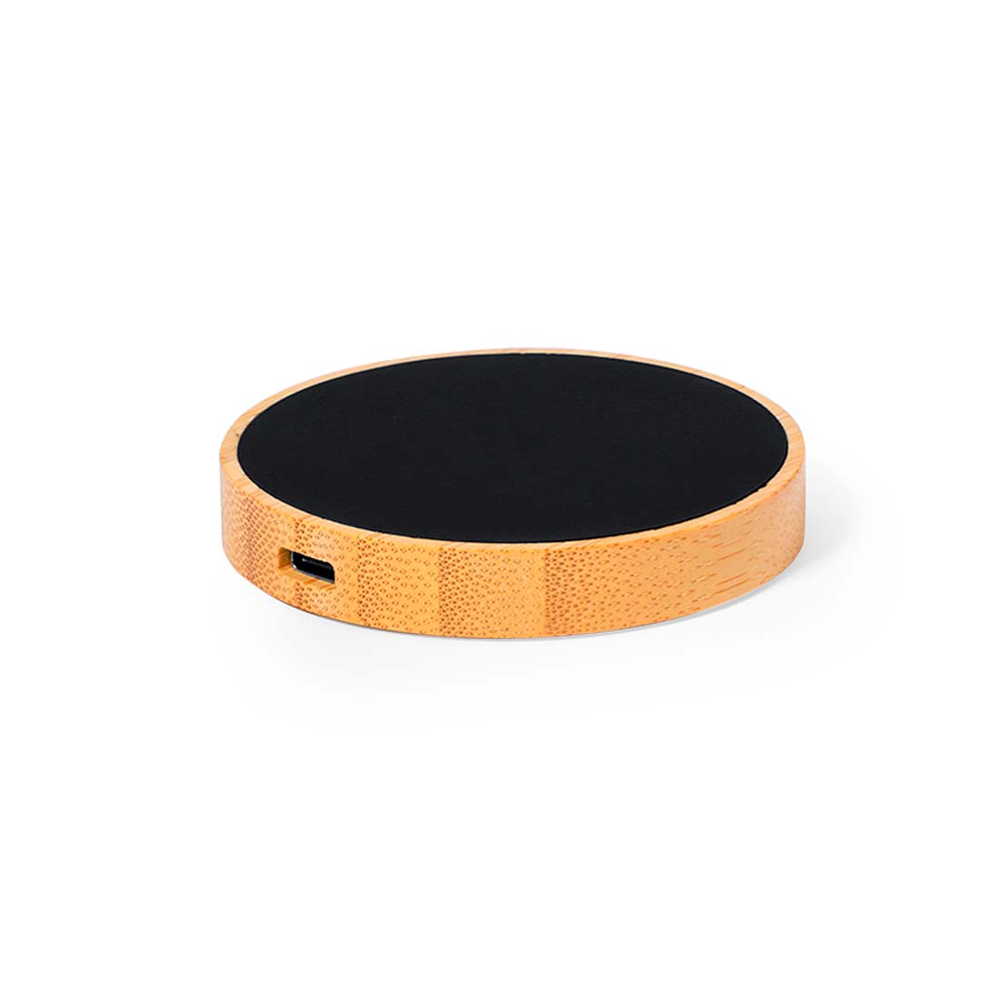 Beckett Wireless Charger with Bamboo Surface