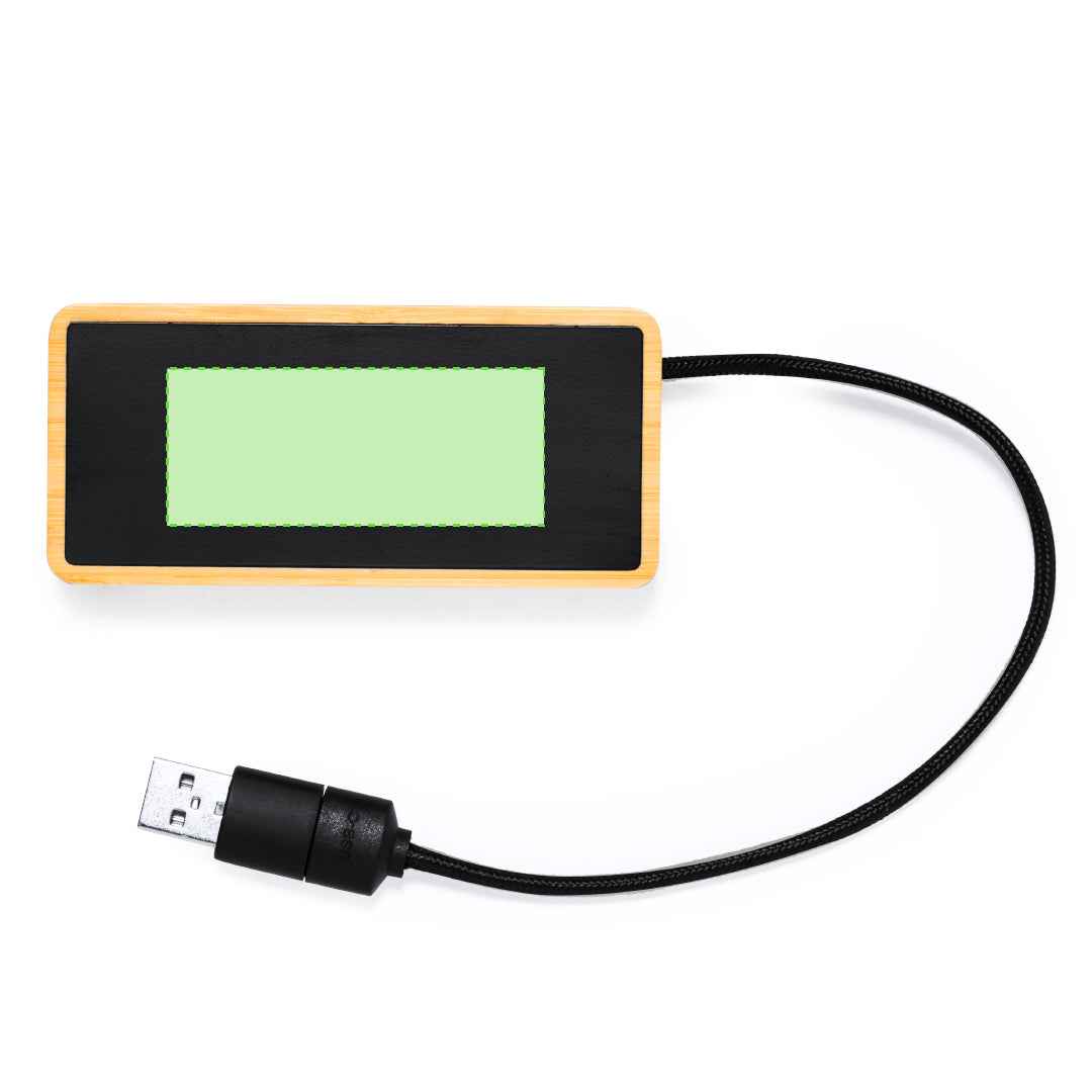 Ginger Bamboo USB 2.0 Port – Sustainable Tech Accessory for Bulk Orders