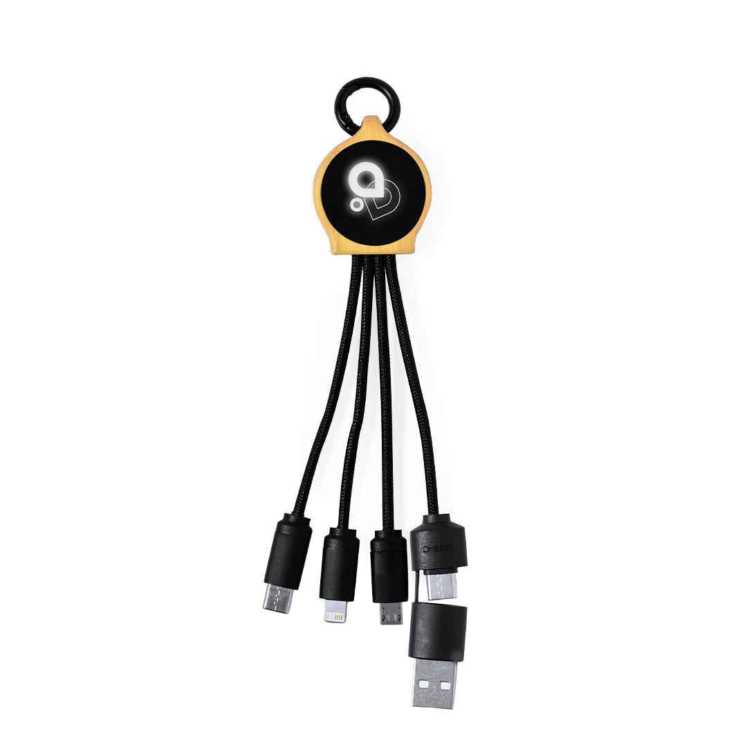 Lawrence Bamboo Charging Cable – Sustainable Tech Accessory for Irish Businesses